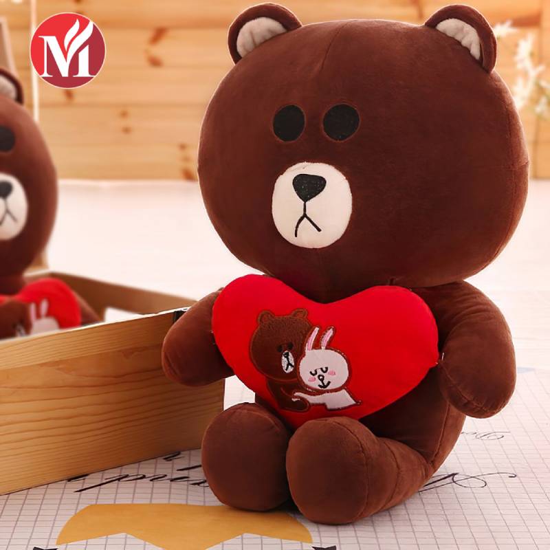 gấu Brown ôm trái tim tình cảm, món quà lãng mạn dành cho người thương