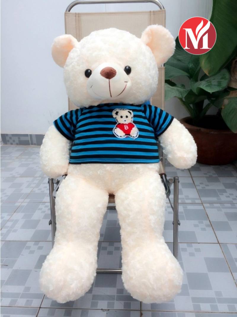 Gấu Teddy 1m2 được làm từ vải lông cao cấp mềm mịn