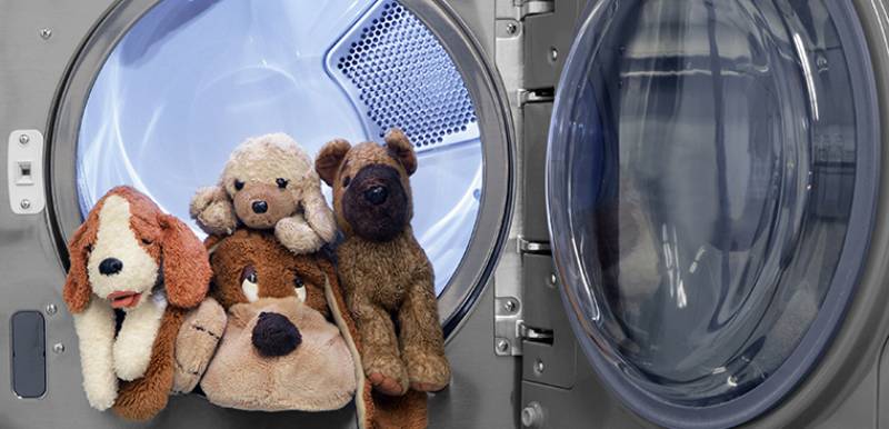 Giặt thú bông bằng máy giặt giúp tiết kiệm chi phí và thời gian