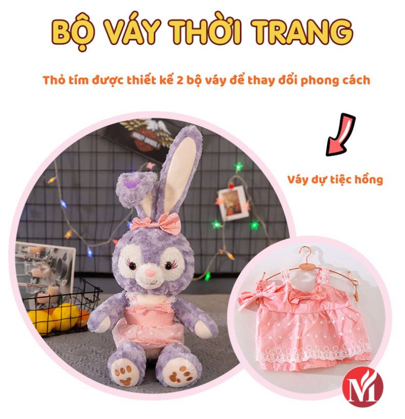 Thiết kế 2 mẫu váy thay đổi độc đáo dành cho bé thỏ bông