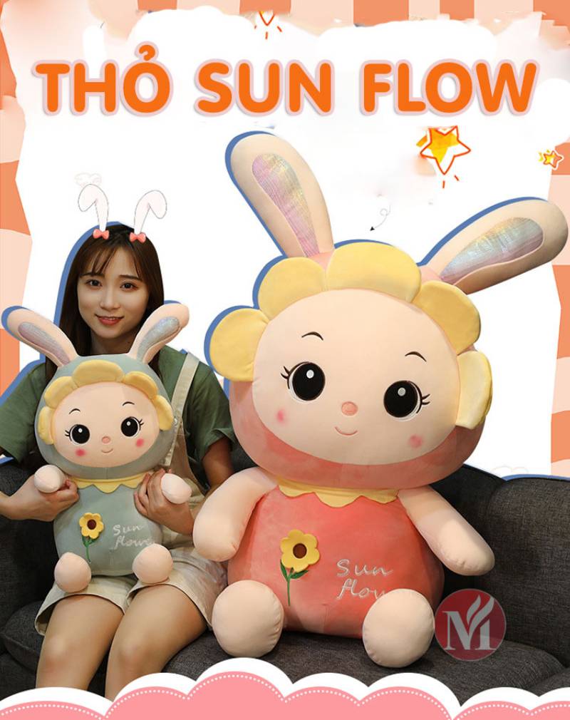 Thỏ bông Sun Flow, món quà hoàn hảo dành tặng bé yêu